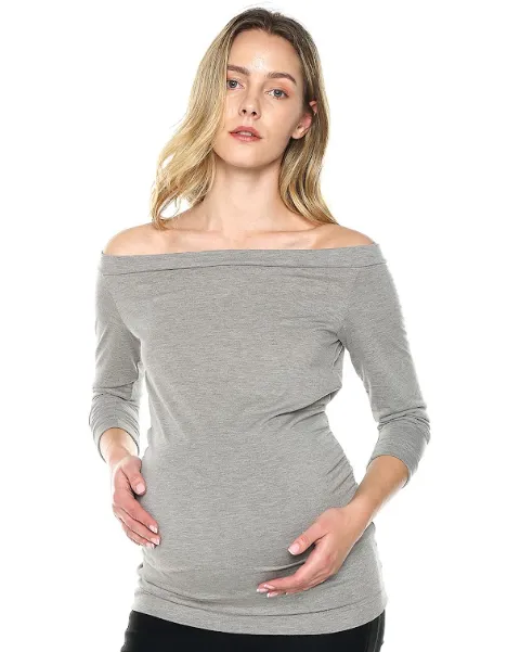 [MA001-1-S] MA001-1  Blusa Materna Escote Bardot (Talla S)