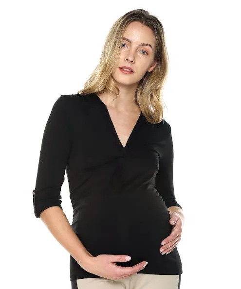 MA002-3 Blusa Materna con Nudo (Talla S)
