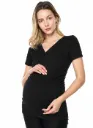 MA016-3 Blusa materna y lactancia con escote en V