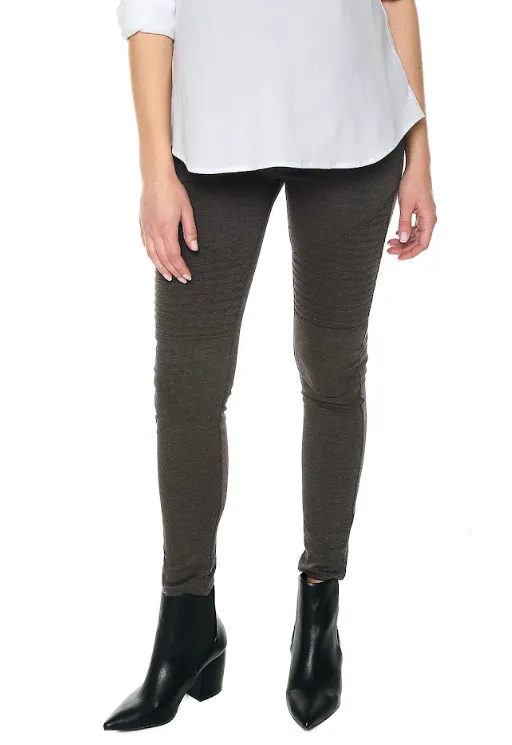 [MA023-3-S] MA023-3 Pantalón Materno Punto de Roma (Talla S)